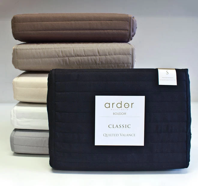 Microfibre Quilted Valance Range White - Image 5