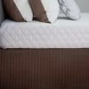 Microfibre Quilted Valance Range Mocha