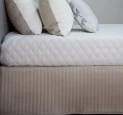 Microfibre Quilted Valance Range Stone