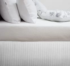 Microfibre Quilted Valance Range White