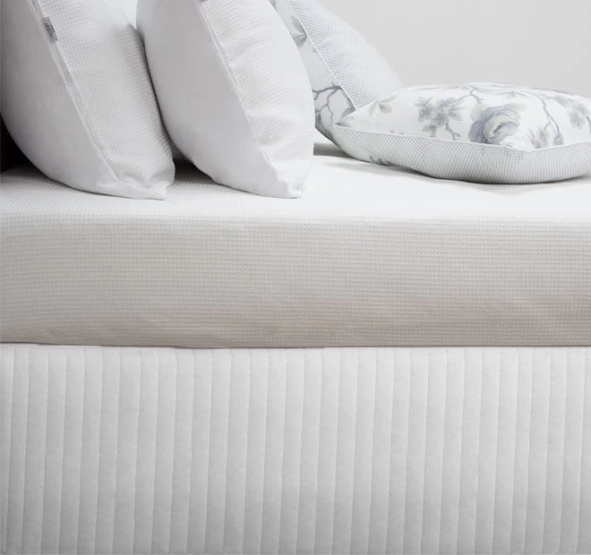 Microfibre Quilted Valance Range White