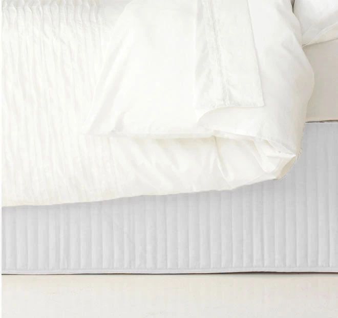 Microfibre Quilted Valance Range White - Image 4