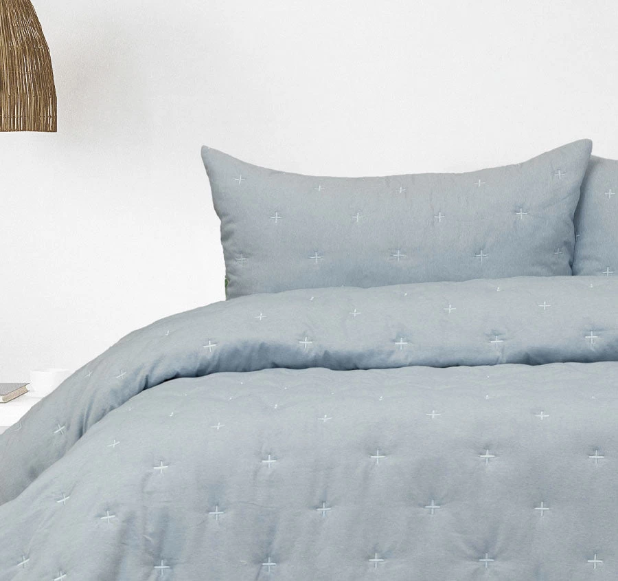 Saladin Comforter Set Chambray - Image 4