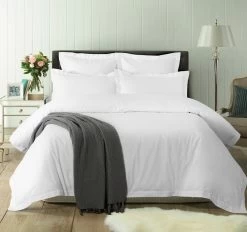 Accessorize Hotel Deluxe Tailored Quilt Cover Set Range White