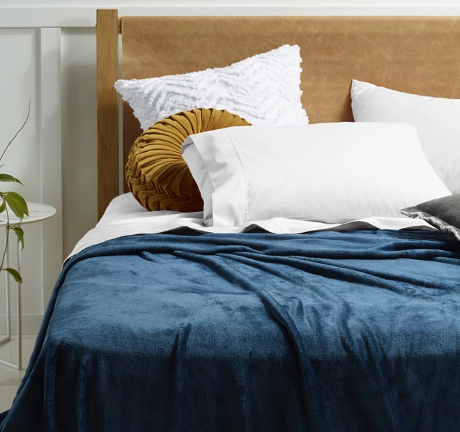 Accessorize Super Soft Blanket Range Ink Blue