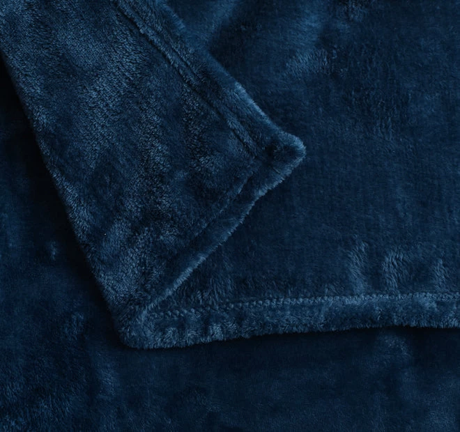 Accessorize Super Soft Blanket Range Ink Blue - Image 2