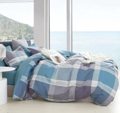 Costa Quilt Cover Set Range Mauve