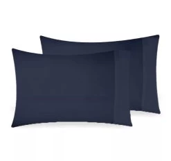 Bamboo Eco 400THC Cotton Standard Pillowcase Pair Navy