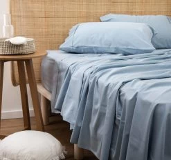 Bamboo Eco 400THC Cotton Mega Sheet Set Range Sky Blue