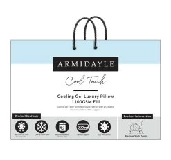 Cool Touch 1100g Gusset Medium And High Standard Pillow