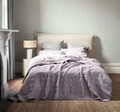 Chambray Bed Cover Lilac
