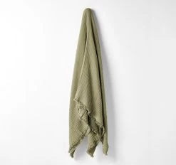 Crinkle 150x200cm Throw Rug Elm