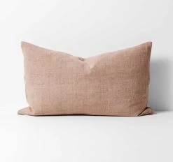 Heavy Linen 40x65cm Filled Cushion Lotus