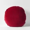 Luxury Velvet 55cm Filled Round Cushion Auburn