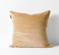 Luxury Velvet 50x50cm Filled Cushion Cashew
