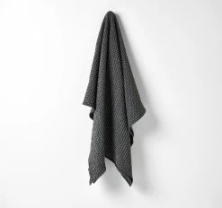 Waffle 140x200cm Throw Rug Greystone