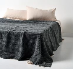 Waffle Bed Throw Greystone