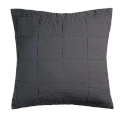 French Linen European Pillowsham Charcoal