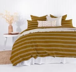 Jasper Quilt Cover Set Range Tobacco