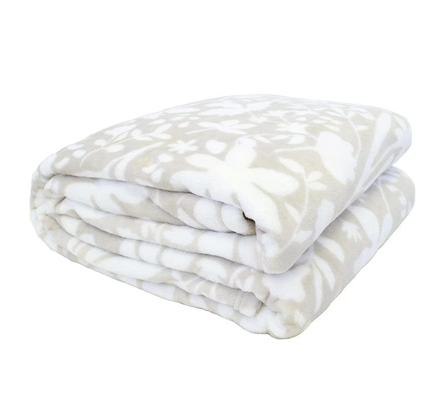 Liv Ultraplush Blanket Range Pebble - Image 3