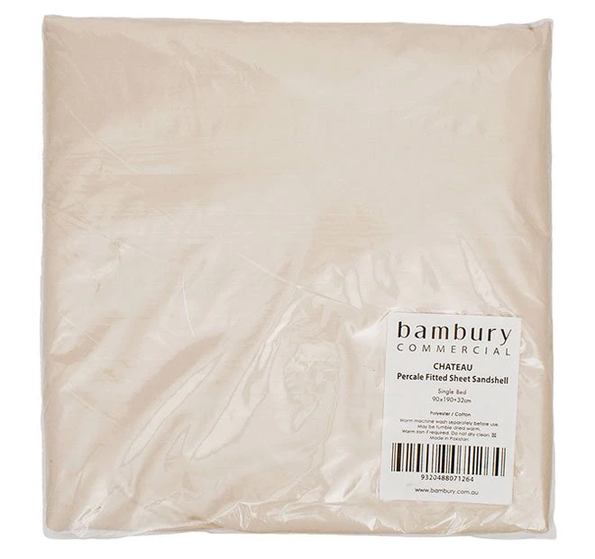 Chateau 210THC Polyester Cotton Sheet Range Mocha - Image 4