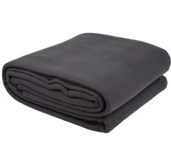 Villa Polar Fleece Blanket Range Charcoal