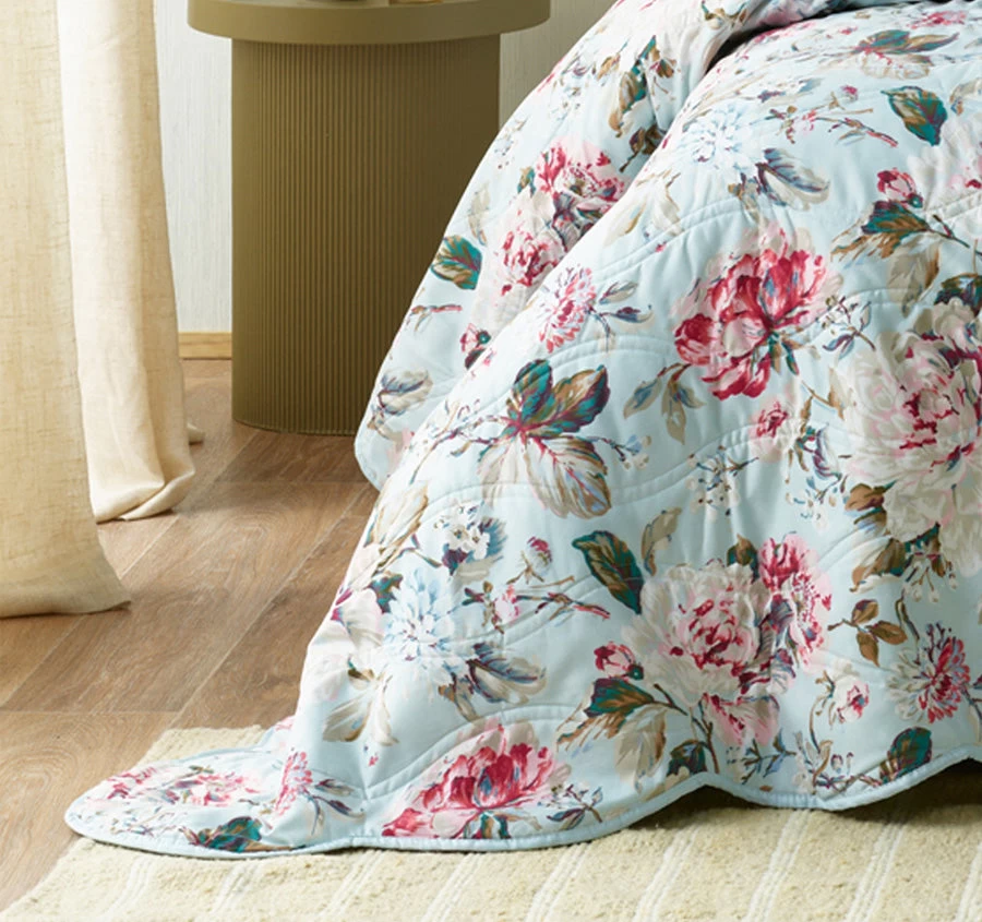 Bianca Charlene Bedspread Set Range Blue - Image 2