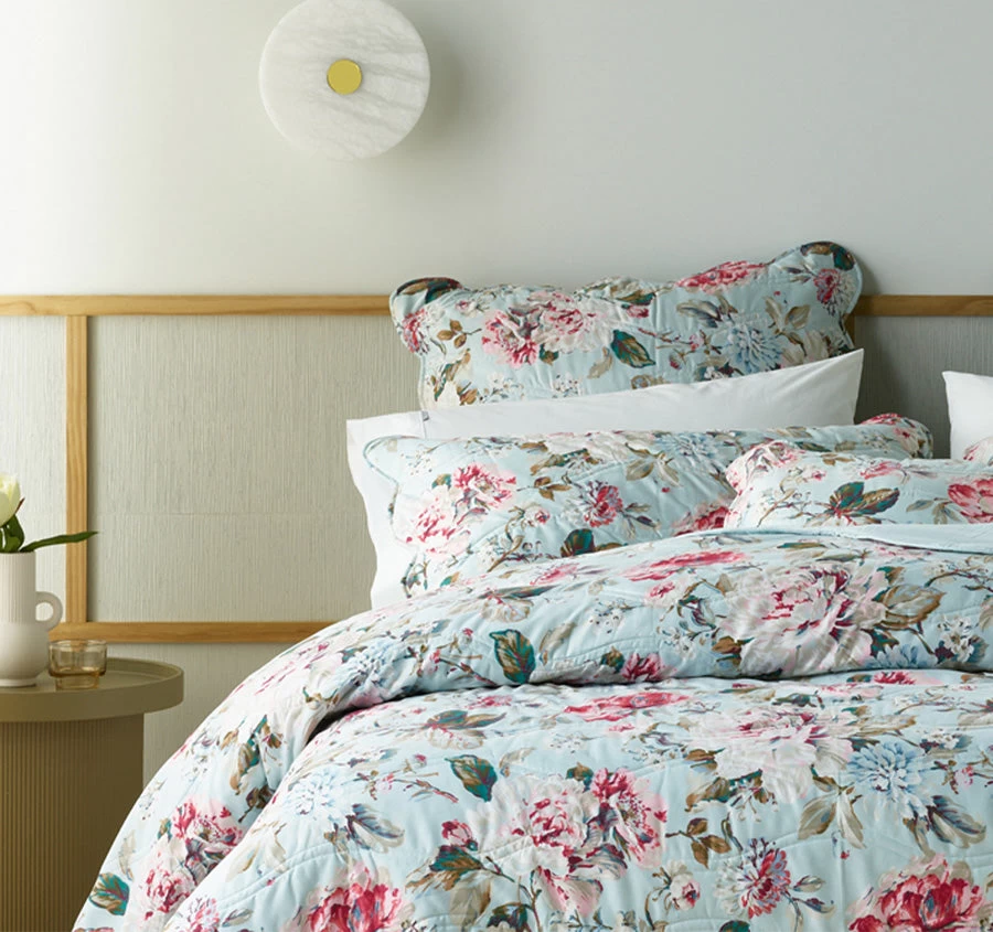 Bianca Charlene Bedspread Set Range Blue - Image 3