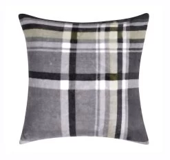 Bianca Chester Flannelette 43x43cm Filled Cushion Black