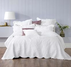 Bianca Cordelia Bedspread Set Range White