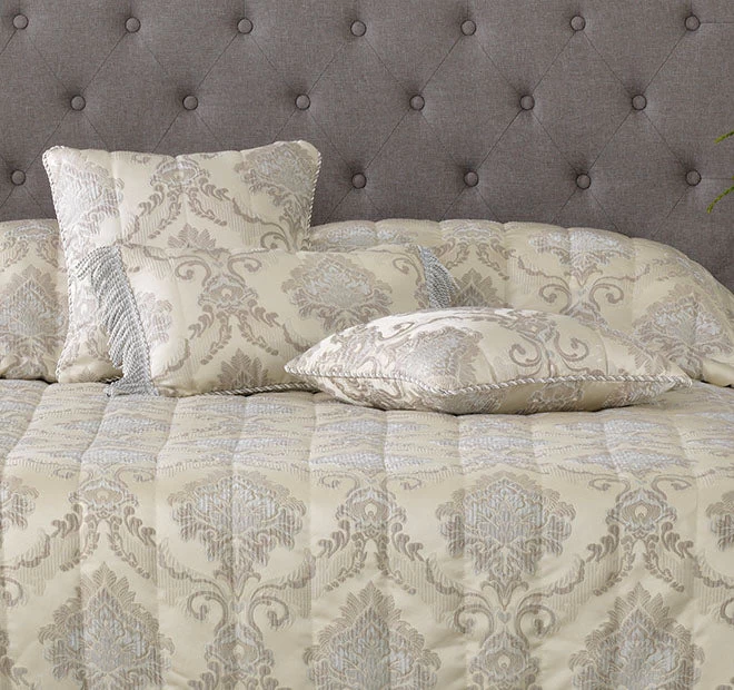 Bianca Dorset Bedspread Range Taupe - Image 7
