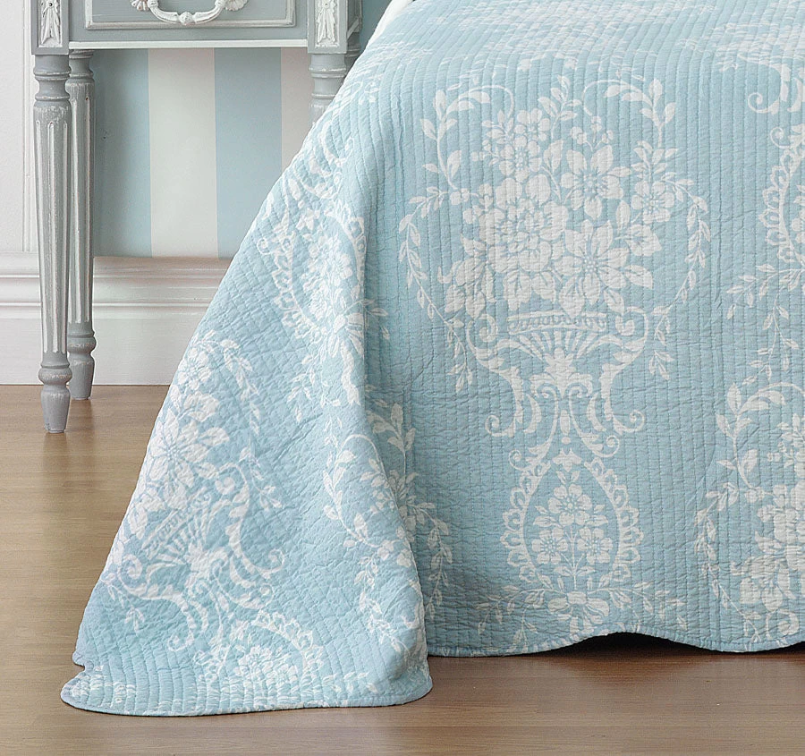 Bianca Florence Bedspread Set Range Blue - Image 3