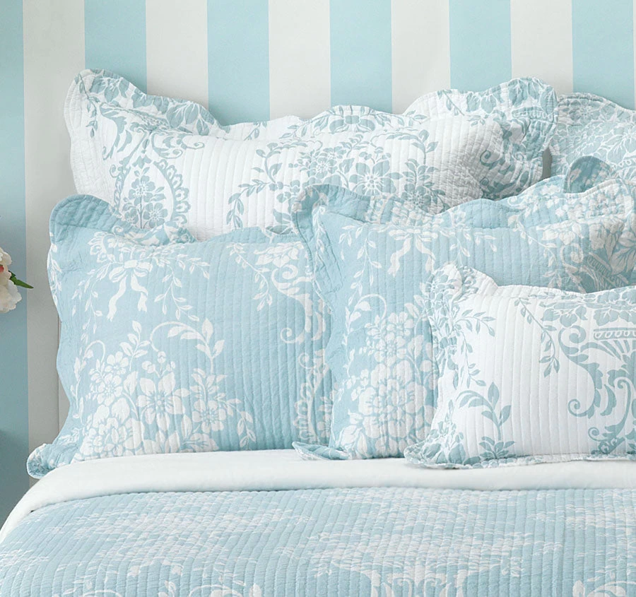 Bianca Florence Bedspread Set Range Blue - Image 4
