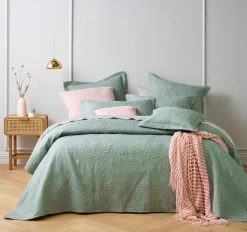 Bianca Florida Bedspread Set Range Sage