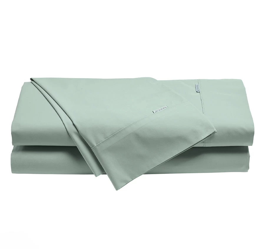 Bianca Heston 300THC Cotton Percale Mega Sheet Set Range Sage