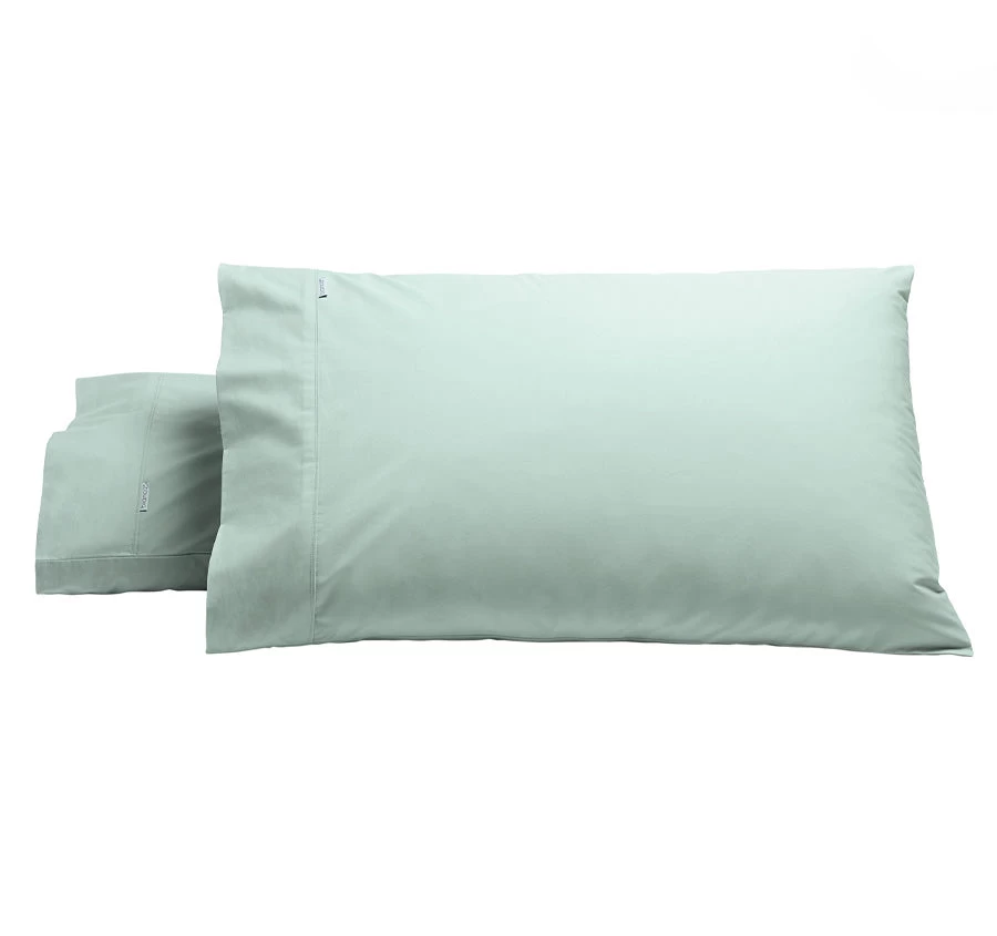 Bianca Heston 300THC Cotton Percale Mega Sheet Set Range Sage - Image 2