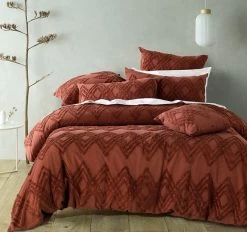 Bianca Jaipur Quilt Cover Set Range Terracotta