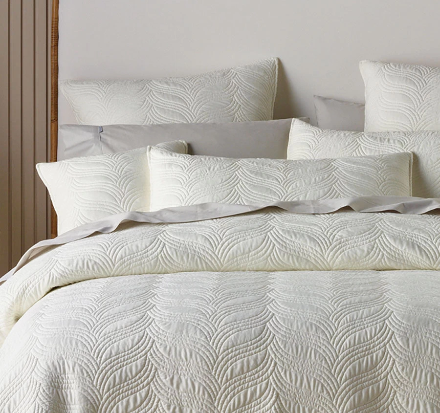 Bianca Kamala Bedspread Set Range Cream - Image 4