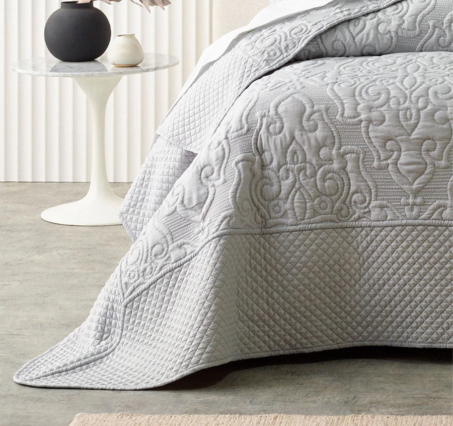 Bianca Laurent Bedspread Set Range Silver - Image 3