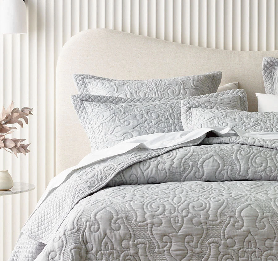 Bianca Laurent Bedspread Set Range Silver - Image 4