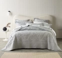 Bianca Laurent Bedspread Set Range Silver