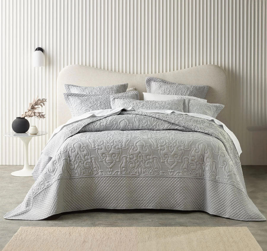 Bianca Laurent Bedspread Set Range Silver