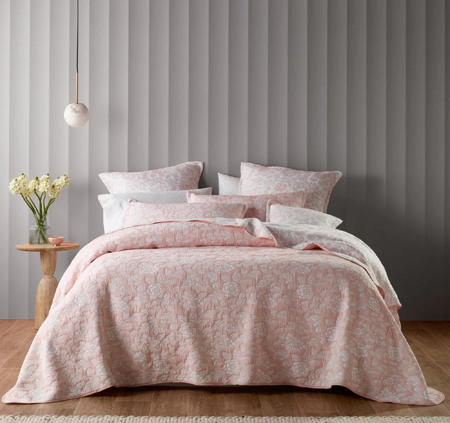 Bianca Provence Bedspread Set Range Blush