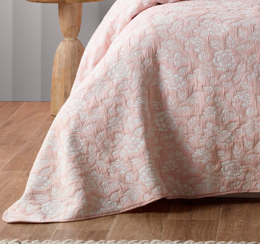 Bianca Provence Bedspread Set Range Blush - Image 3
