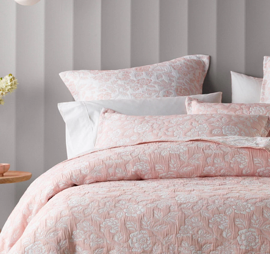Bianca Provence Bedspread Set Range Blush - Image 4
