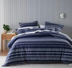 Bianca Regent Quilt Cover Set Range Navy