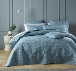 Bianca Sabrina Bedspread Set Range Provincial Blue
