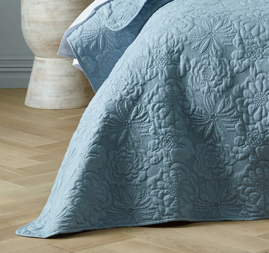 Bianca Sabrina Bedspread Set Range Provincial Blue - Image 3
