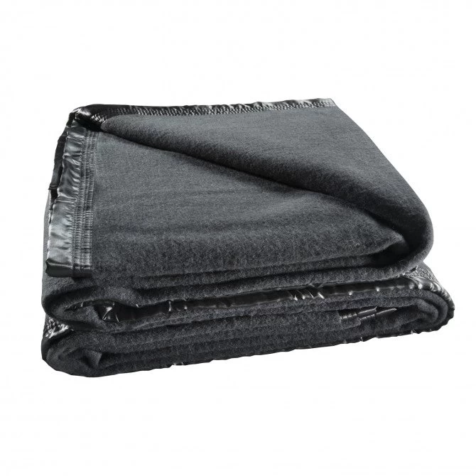 Bianca Australian Wool 480GSM Cot Blanket Charcoal