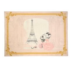 Claris In Paris 105x150cm Floor Rug Pink